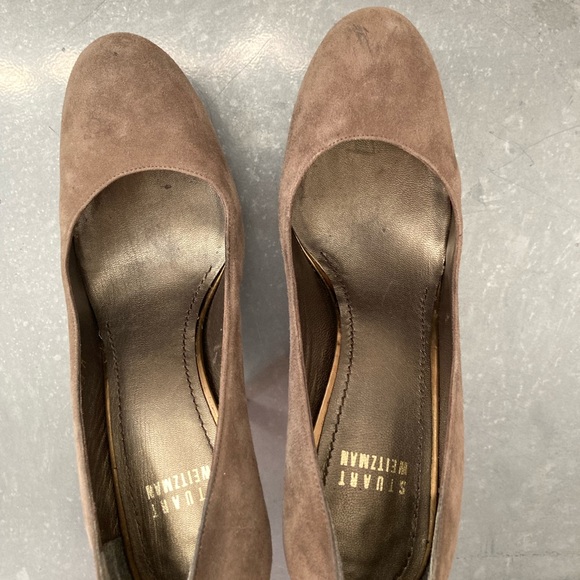 Stuart Weitzman Light Brown Suede Platform Pumps Heels Size 6.5 - Picture 7 of 12